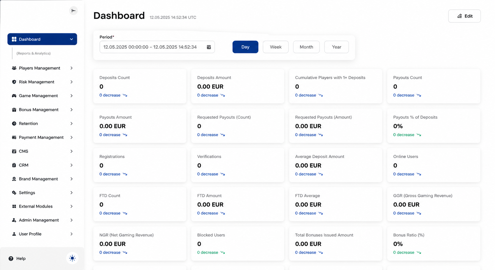 Whalesoft back-office dashboard from the current website