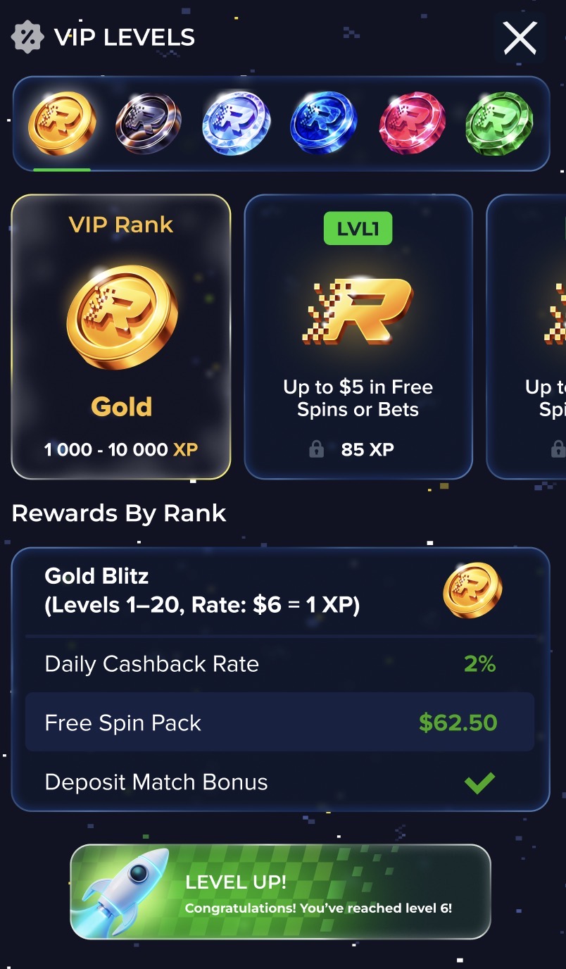 VIP & Loyalty Tiers